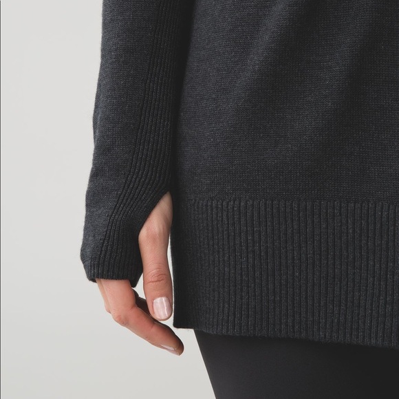 Lululemon Peace Of Mind Wrap Heathered Black - Picture 15 of 16